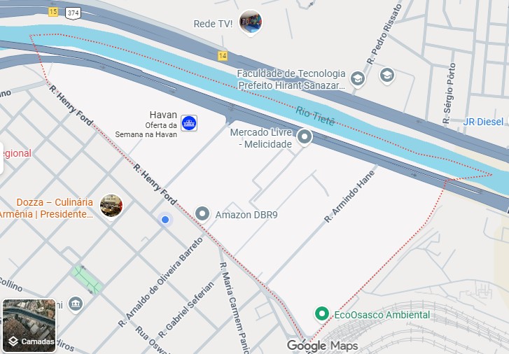 Mapa do Industrial Altino