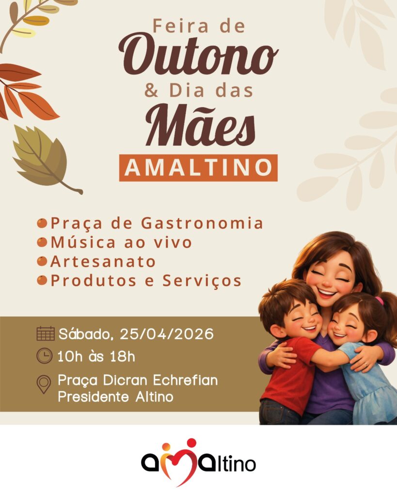 Feira de outono e Dia das Mães 2026